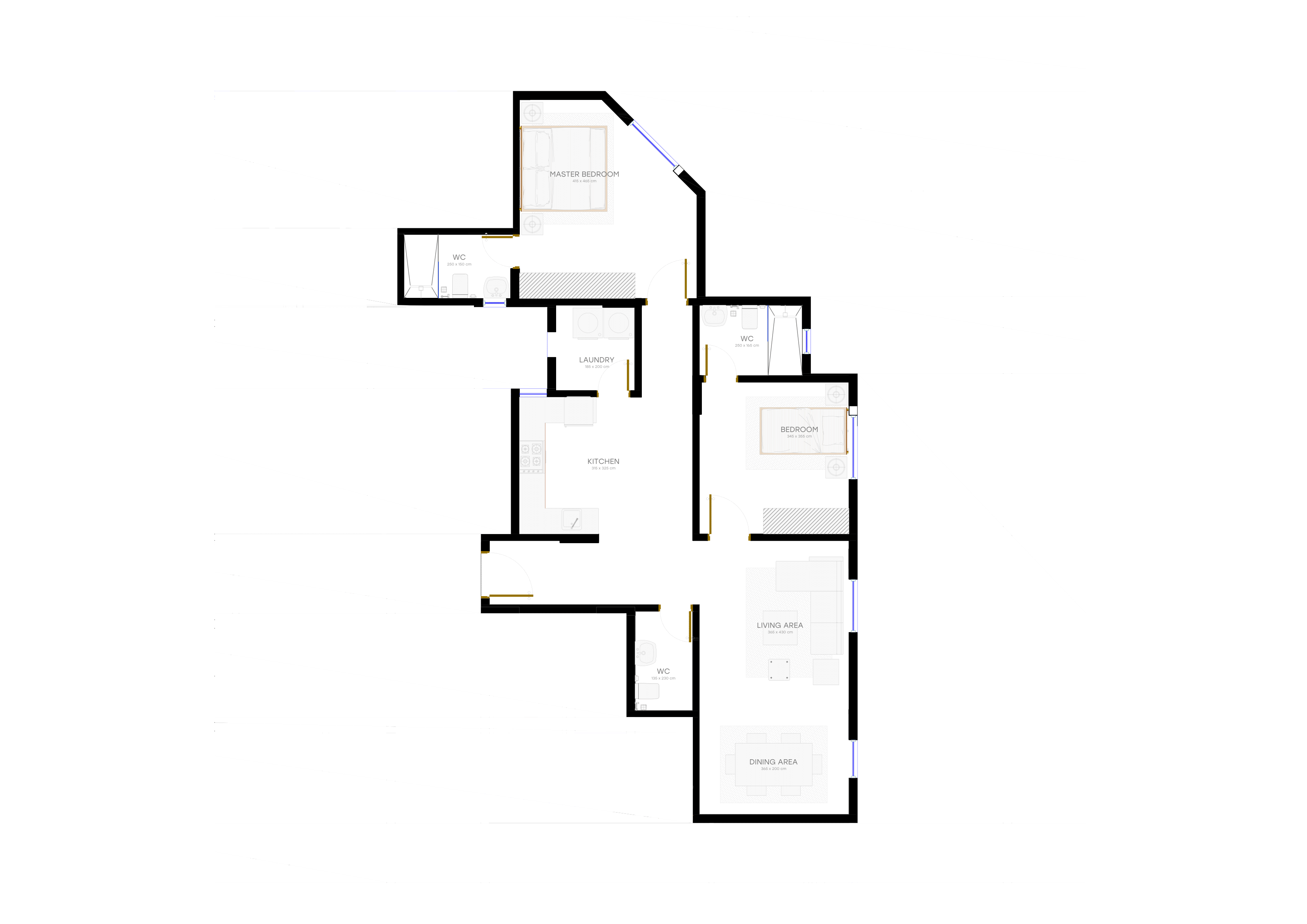 Unfurnished - Two Bedroom Apartment 